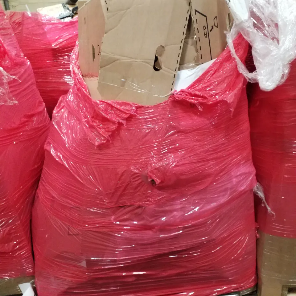 PALLET OF ASSORTED PRODUCTS INCLUDING PLAYPEN, RETRACTABLE SAFETY GATE, WOODEN COAT RACK, ELECTRIC FIREPLACE 