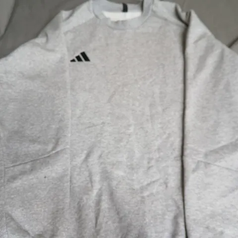 ADIDAS GREY SWEATSHIRT – CREW NECK, UK SIZE L