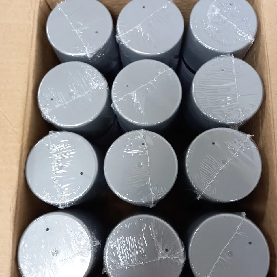 BOX OF 12 PAINT FACTORY METALLIC BRIGHT SILVER SPRAY PAINT