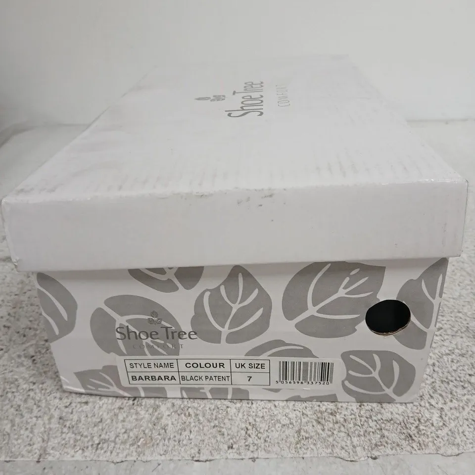UK 7 BARBARA BLACK PATENT WOMEN'S SHOES – SHOE TREE COMFORT