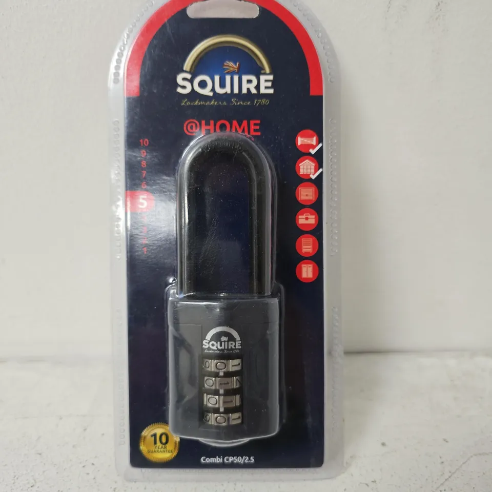 SQUIRE COMBI CP50/2.5 PADLOCK – 5-DIGIT COMBINATION, ORIGINAL PACKAGING
