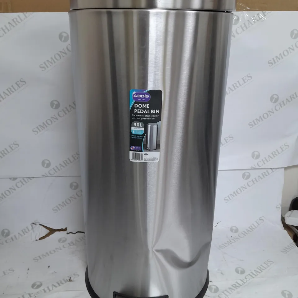 ADDIS DOME PEDAL BIN 30L RRP £74.99