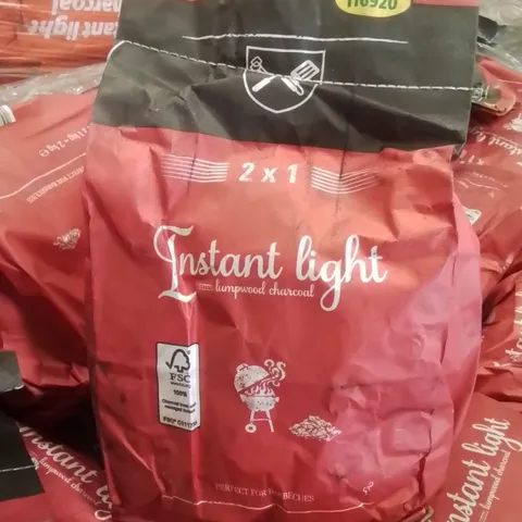 PALLET CONTAINING APPROXIMATELY 100 BRAND NEW 2 PACK INSTANT LIGHT CHARCOAL BAGS