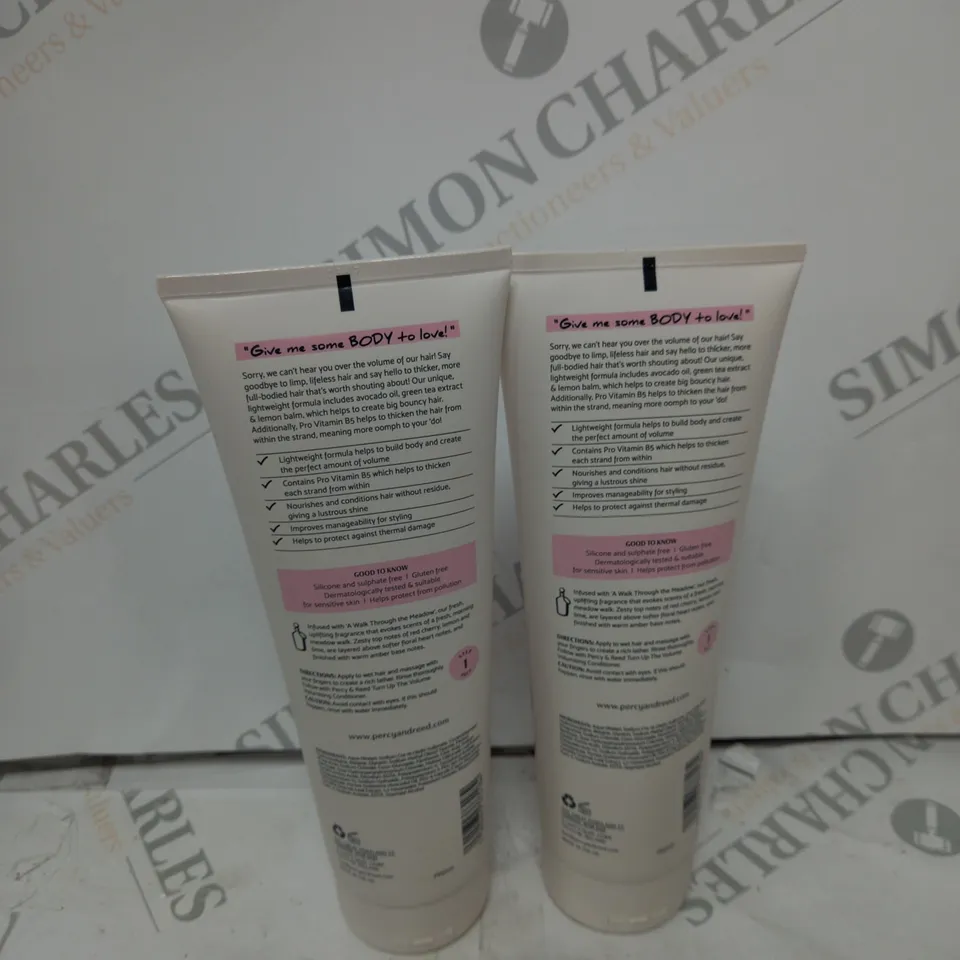 2 X PERCY REED LONDON VOLUMIZING SHAMPOO 