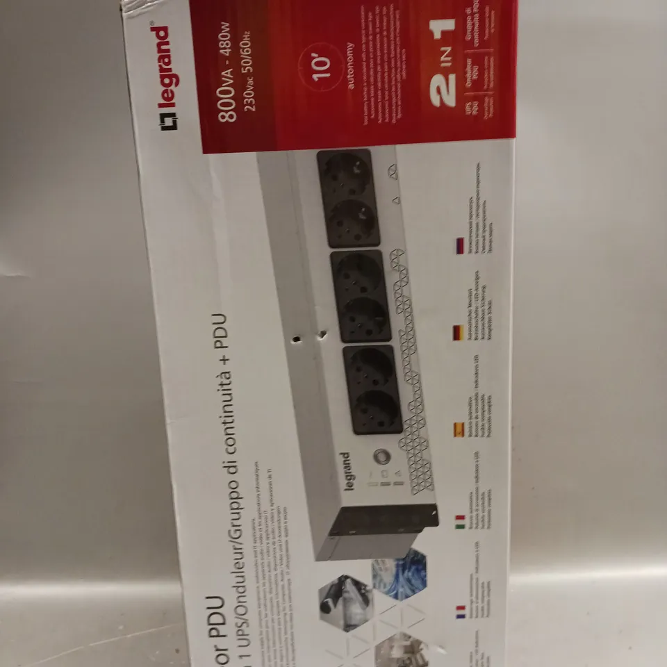 LEGRAND KEOR 2 IN 1 UPS CONTINUOUS SUPPLY FOR COMPUTER EQUIPMENT 