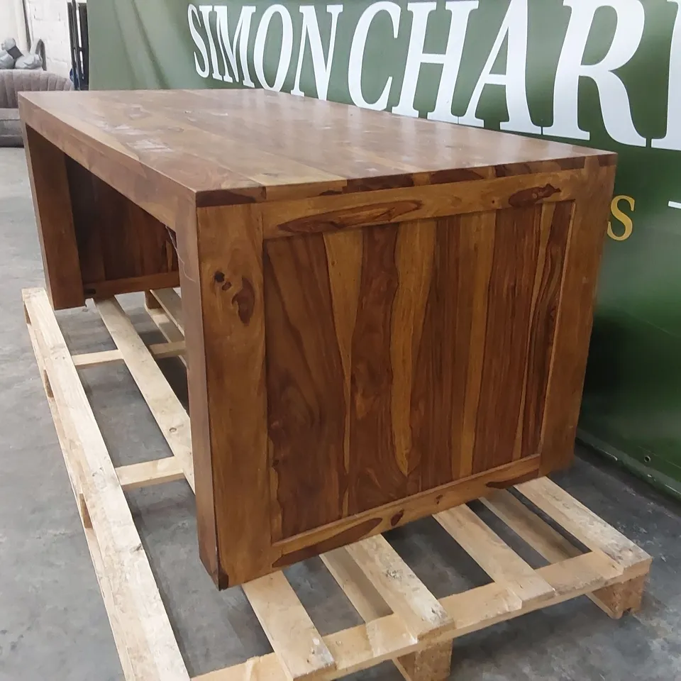 LARGE SOLID WOOD DESK 