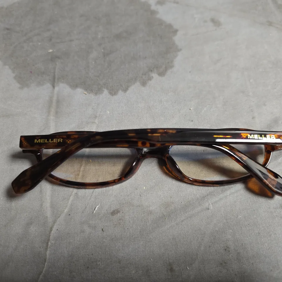 MELLER TORTOISESHELL RECTANGULAR EYEGLASSES - BOXED