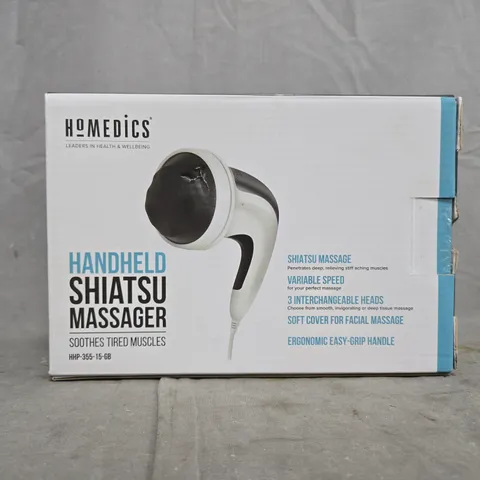 BOXED HOMEDICS HANDHELD SHIATSU MASSAGER HHP-355-15-GB
