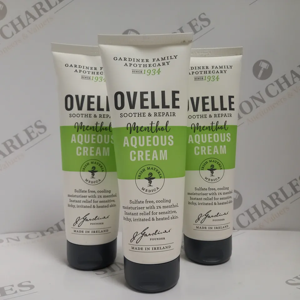 BOX OF APPROX 6 X 250ML OVELLE AQUEOUS MENTHOL CREAM
