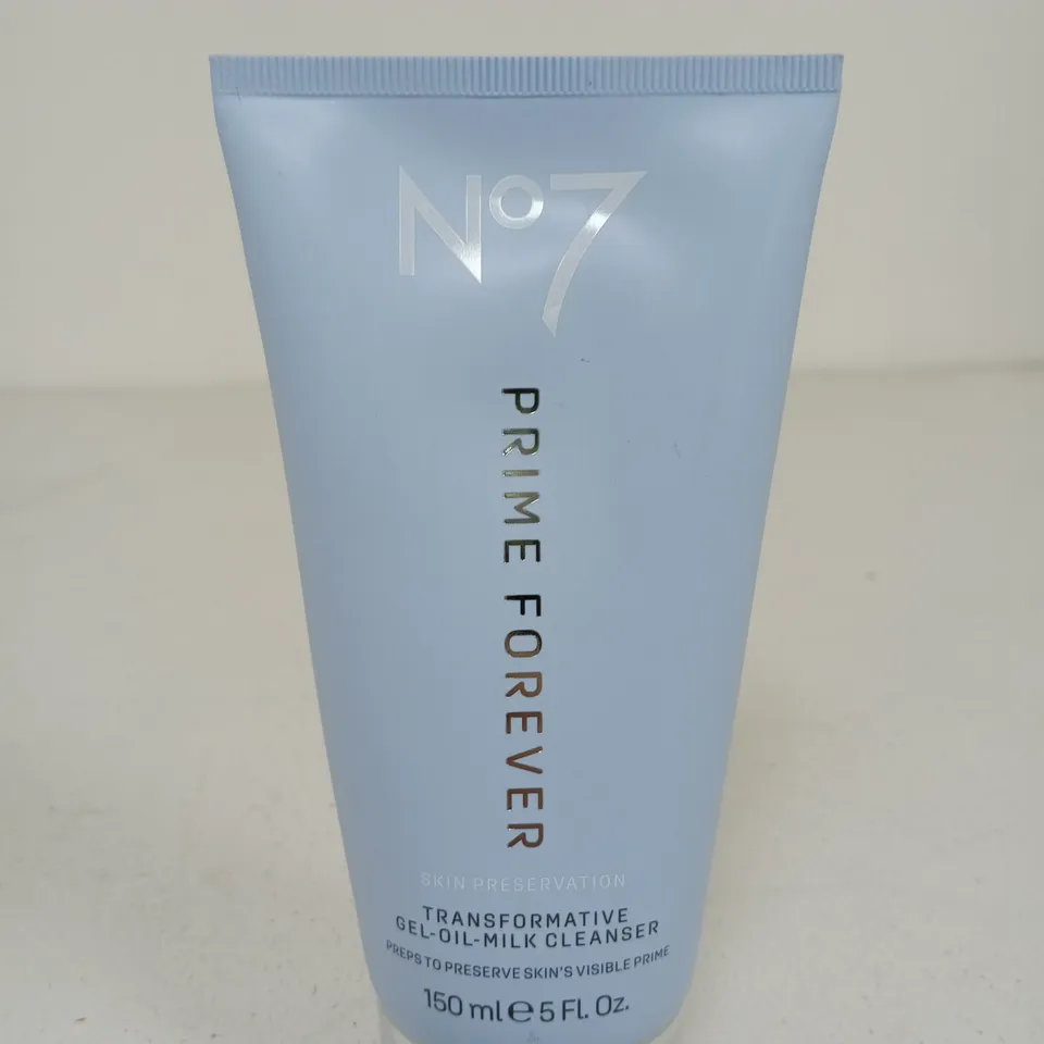 NO7 PRIME FOREVER TRANSFORMATIVE GEL-OIL-MILK CLEANSER – 150 ML
