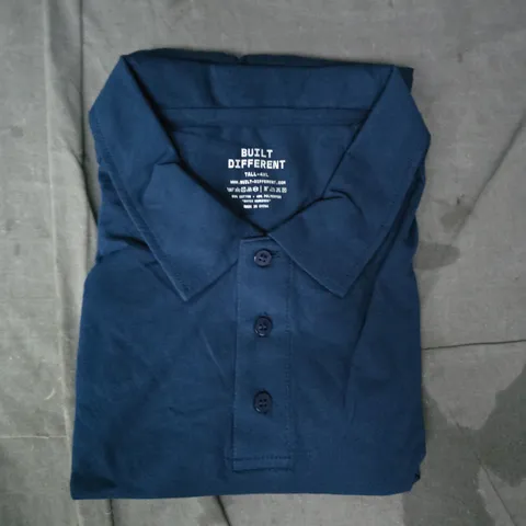 BUILT DIFFERENT TALL POLO IN DEEP BLUE SIZE 4XL