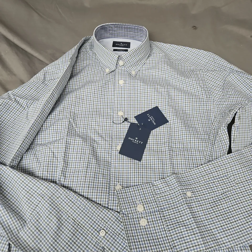 HACKETT LONDON MEN'S SHIRT – TAILORED FIT, SIZE L