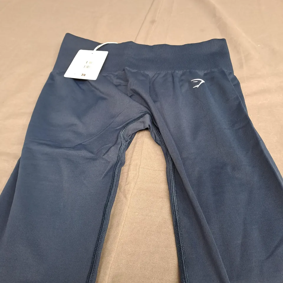 GYMSHARK EVERYDAY SEAMELESS LEGGINGS IN NAVY - MEDIUM