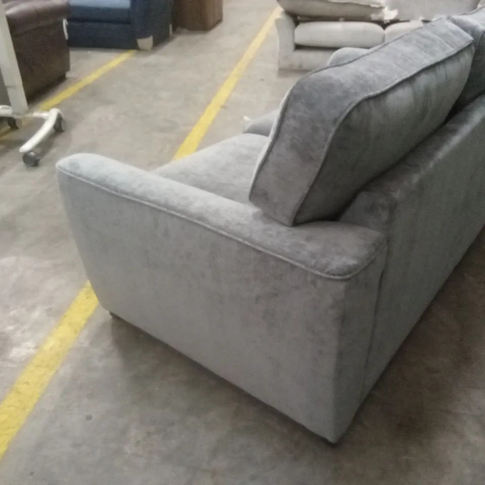 HARLOW 2 SEATER STANDARD BACK FABRIC SOFA - GREY RRP £599