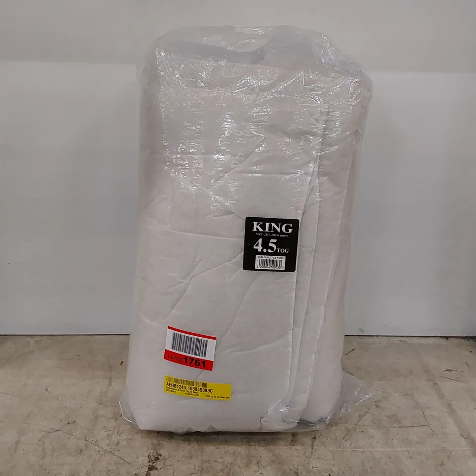 BAGGED HOLLOWFIBRE 4.5 TOG ALL SEASON DUVET // KINGSIZE (1 ITEM)