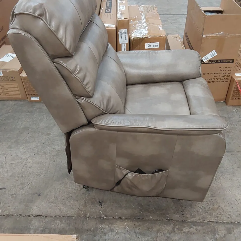 DESIGNER FAUX LEATHER ELECTRIC RECLINER CHAIR 