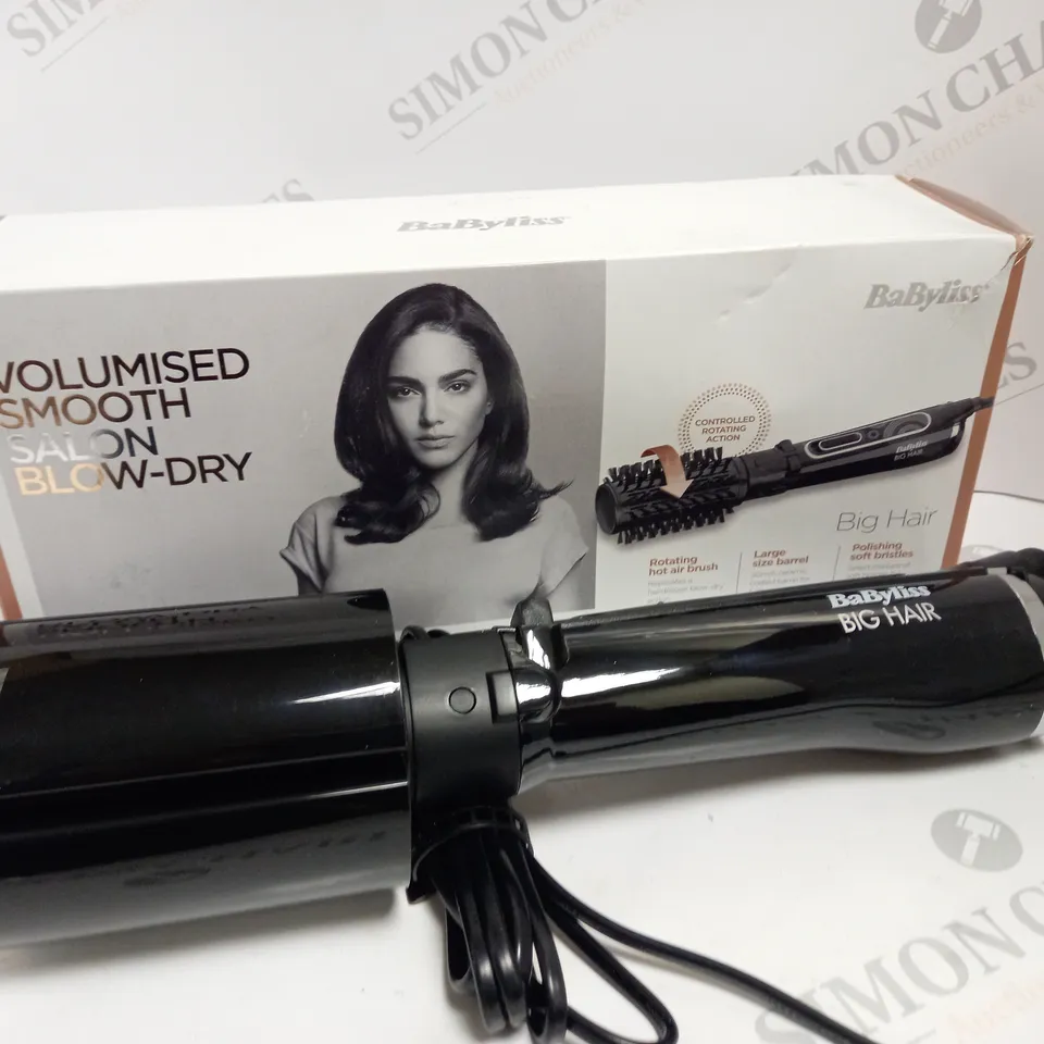 BOXED BABYLISS VOLUMIZED BIG HAIR HOT AIR BRUSH 