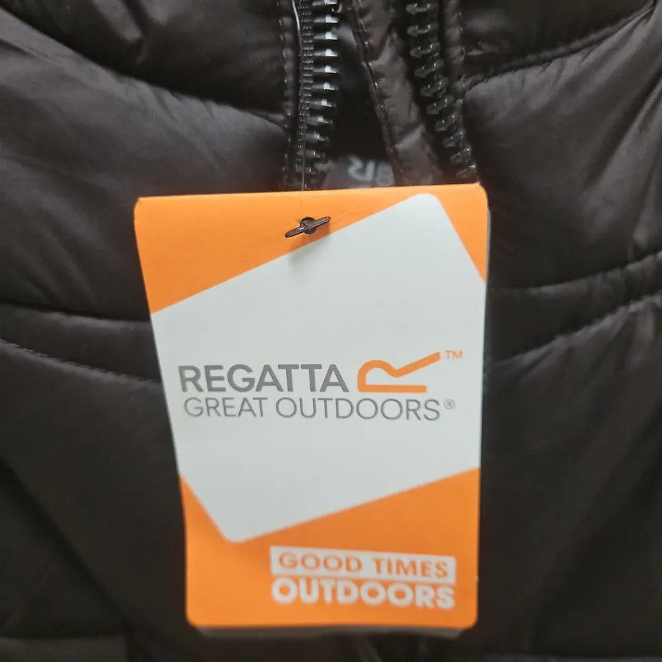 REGATTA GREAT OUTDOORS WOMEN'S PUFFER JACKET - BLACK, HOODED, UK 12