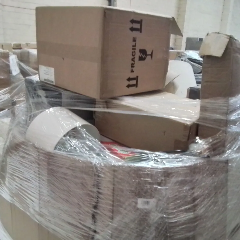 PALLET TO CONTAIN A LARGE QUANTITY OF ELECTRICAL PRODUCTS TO INCLUDE;LAMP,CLOTHES AIRER,SLOW COOKER,TOASTER