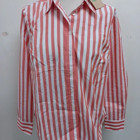 BODEN STRIPE L/S SHIRT - UK 14P