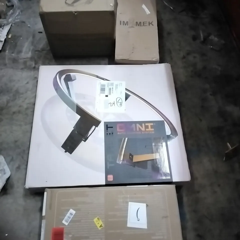 PALLET OF HOUSEHOLD ITEMS TO INCLUDE FOLDING PLAY MAT, OMNI AUTO SCORING SYSTEM, STEAM CLEANER, SCOOTER AND OTHER ASSORTED ITEMS...