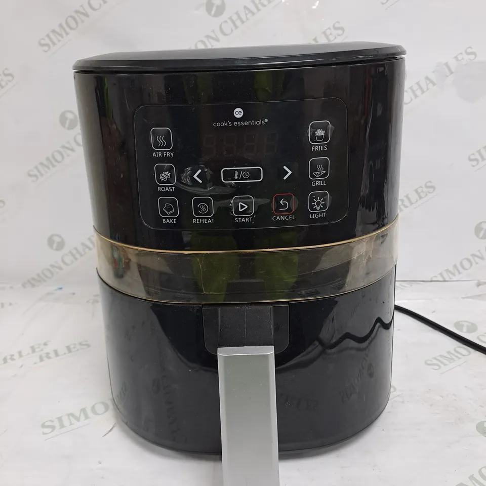 COOK'S ESSENTIALS 4L AIR FRYER IN BLACK