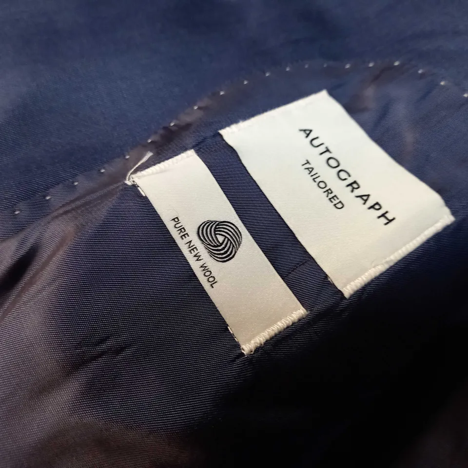 AUTOGRAPH BLUE FINE WORSTED FABRIC SUIT JACKET - SIZE CHEST 44"