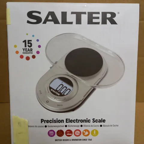 BOXED SALTER PRECISION ELECTRONIC SCALE