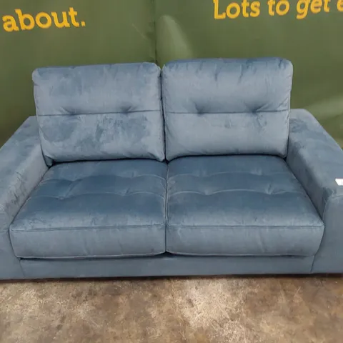 QUALITY BRITISH DESIGNER G PLAN RITA TWO SEATER SOFA DELUXE SCUBA PLUSH FABRIC 