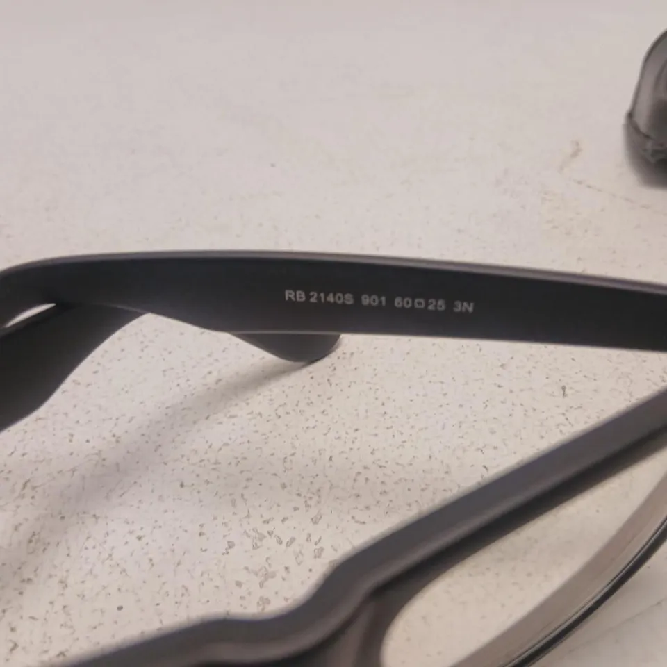 RAY-BAN RB2140S WAYFARER SUNGLASSES – BLACK, MADE IN ITALY
