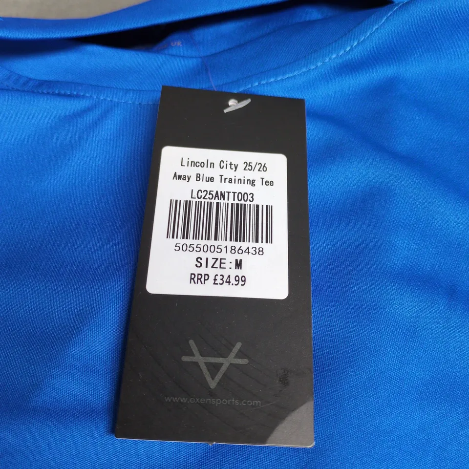 LINCOLN CITY 25/26 AWAY BLUE TRAINING TEE MEDIUM WITH TAGS