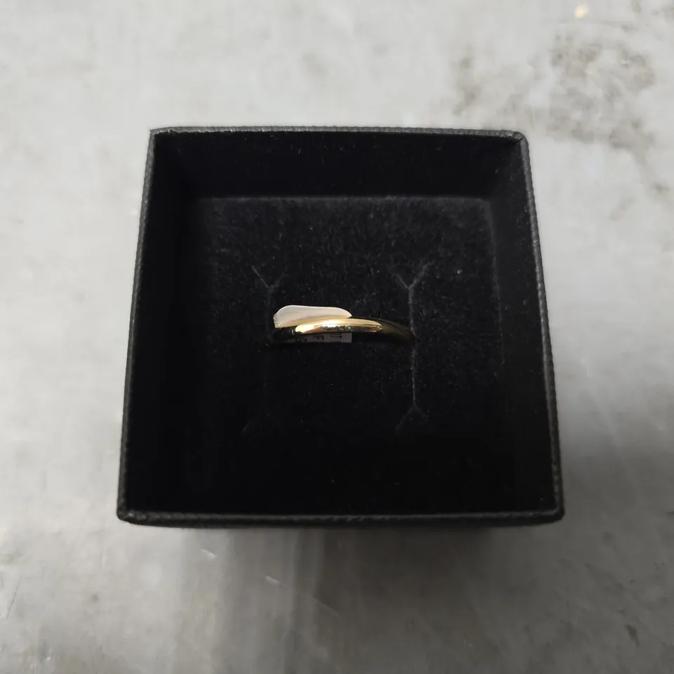 THE LOVE COLLECTION 9CT YELLOW GOLD 2MM HEAVY D SHAPE BAND - SIZE UNSPECIFIED 