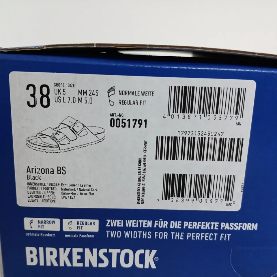 BERKENSTOCK ARIZONA BS SIZE 5