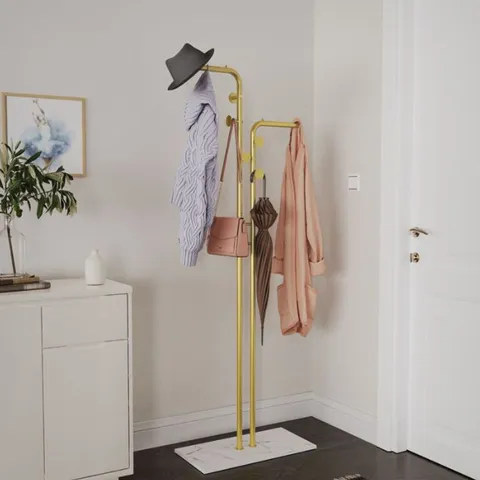 BOXED METAL FREE-STANDING 5 HOOK COAT STAND