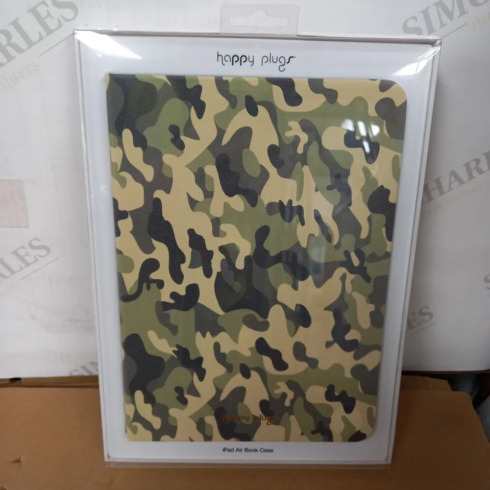LOT OF 10 HAPPY PLUGS IPAD AIR BOOK CASES - CAMO