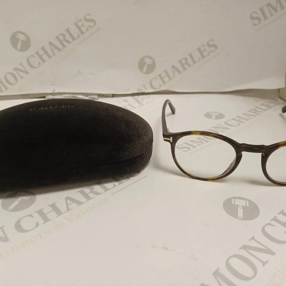 TOM FORD FT 5294 TORTOISE SHELL STYLE ROUND FRAMED PRESCRIPTION GLASSES 
