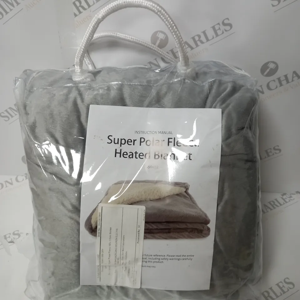 SUPER POLAR FLEECE HEATED WRAP IN GREY