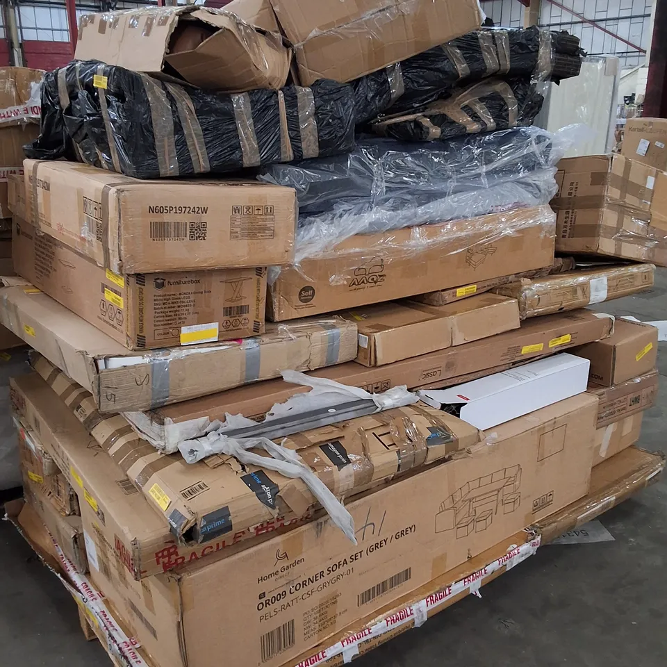 PALLET CONTAINING ASSORTED FLATPACK FURNITURE PARTS