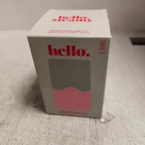 HELLO STEAM STERILIZER FOR MENSTRUAL CUPS + DISCS