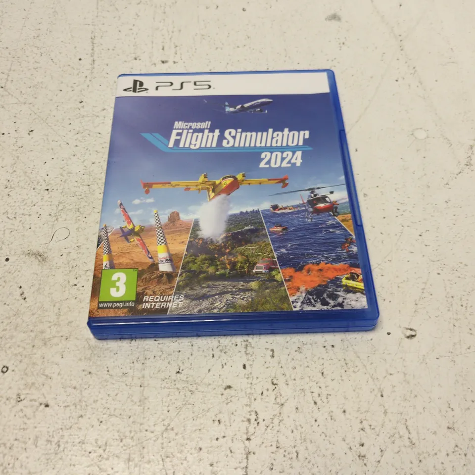 MICROSOFT FLIGHT SIMULATOR 2024 – PLAYSTATION 5 (PS5) GAME CASE