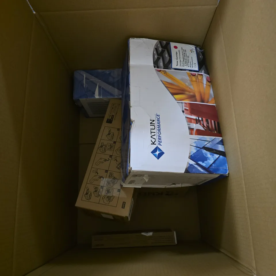 BOX OF 7 ASSORTED PRINTER RELATED ITEMS TO INCLUDE KATUN, EPSON ETC