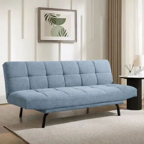 BOXED CHAPELLE SOFA BED - BLUE CHENILLE (1 BOX)