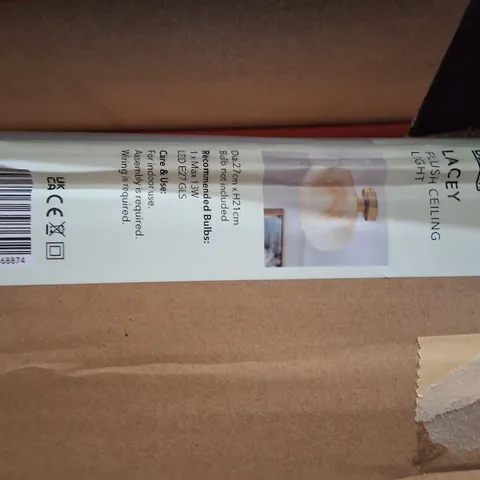BOXED DUMELM LACEY CEILING LIGHT