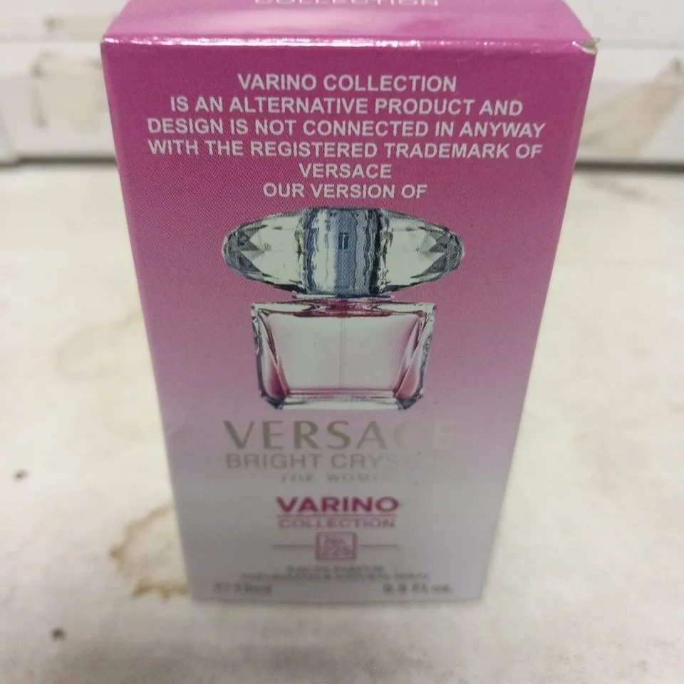 BOXED VERSACE BRIGHT CRYSTAL FOR WOMEN VARINO COLLECTION NO 225 EAU DE PARFUM 15ML