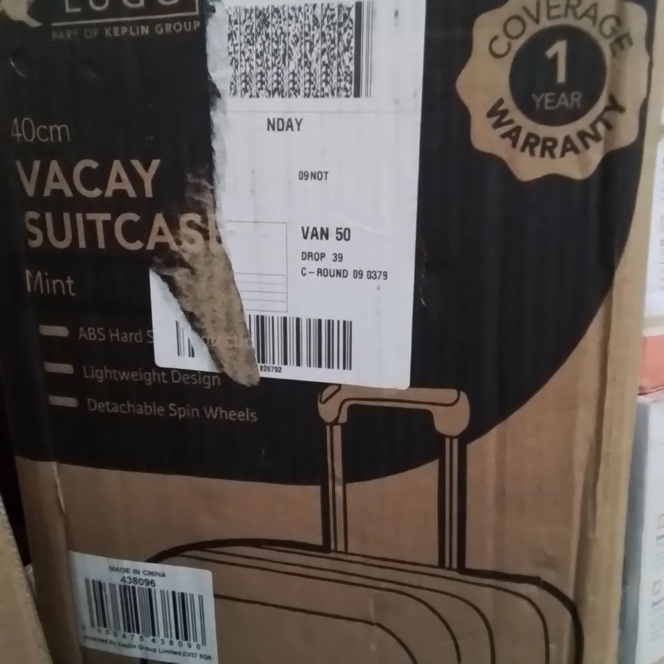 BOXED LUGG 40CM VACAY SUITCASE MINT