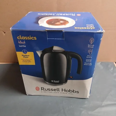 RUSSELL HOBBS CLASSIC KETTLE – BLACK (BOXED)