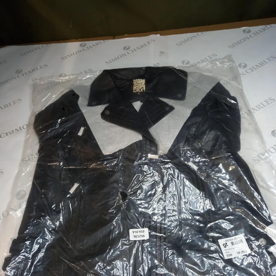 BIBA LEATHER JACKET SIZE XL