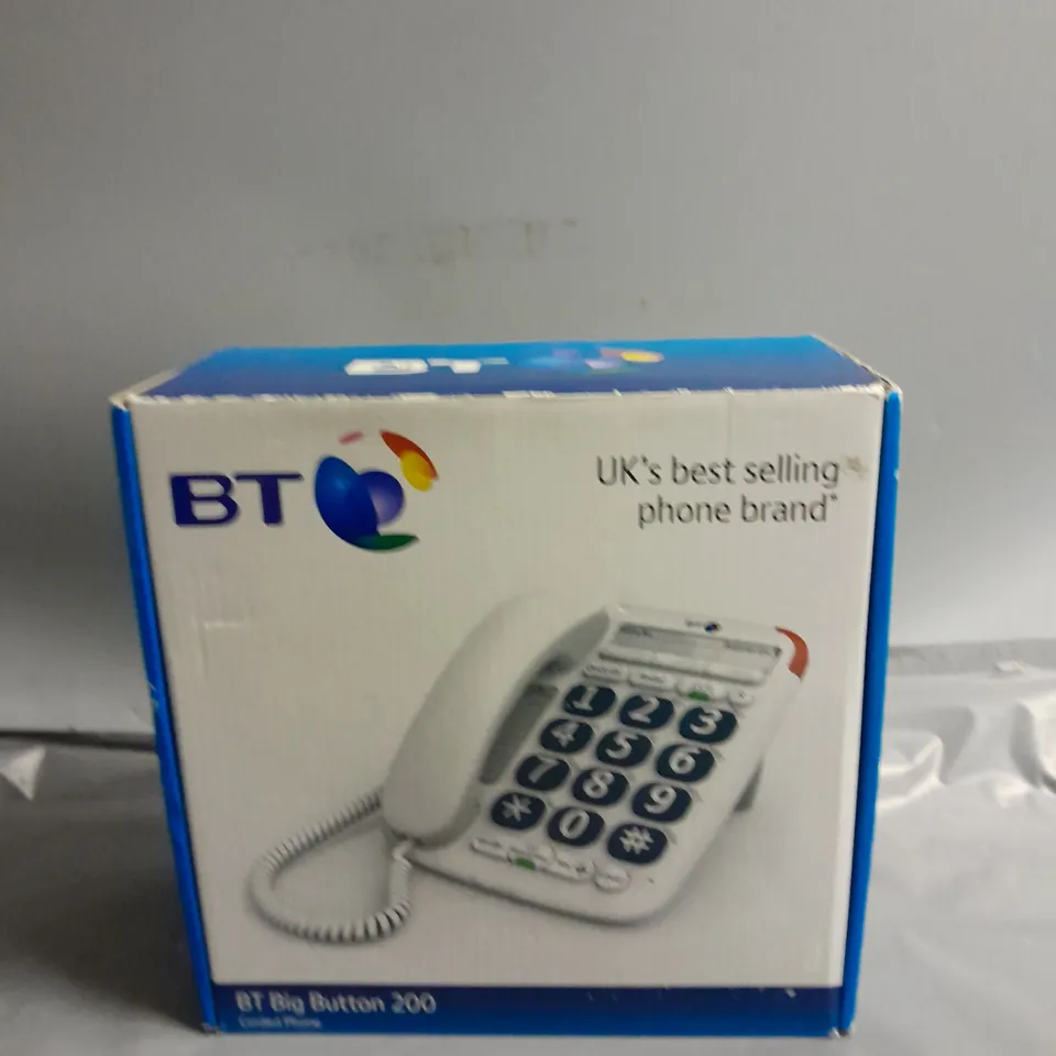 BOXED BT BIG BUTTON 200 CORDED PHONE