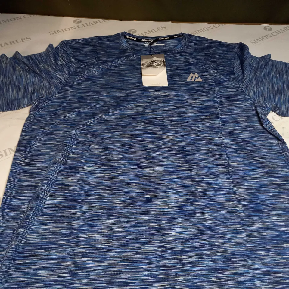 MONTIREX TRAIL 2.0 TEE IN LIGHT BLUE/MARINE BLU/MIDNIGHT BLUE/WHITE - LARGE