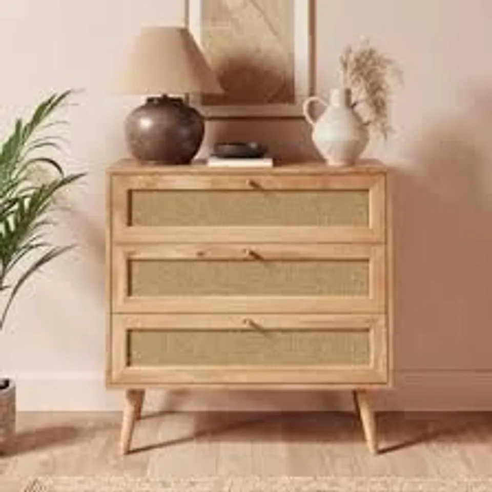 BOXED JORDYN 3 DRAWER CHEST (1 BOX)